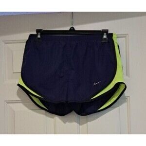 Nike Tempo Dri-Fit Blue and Lime Shorts RN#56323 Size Large Running Active